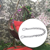 Maxbell Heavy Duty Chain Thick Stainless Steel Chain for Porch Tree Swing Boxing Bag 990mm silvery