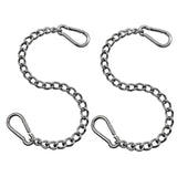 Maxbell Heavy Duty Chain Thick Stainless Steel Chain for Porch Tree Swing Boxing Bag 990mm silvery