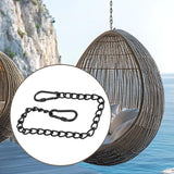 Maxbell Heavy Duty Chain Thick Stainless Steel Chain for Porch Tree Swing Boxing Bag 660mm black
