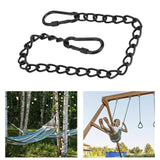 Maxbell Heavy Duty Chain Thick Stainless Steel Chain for Porch Tree Swing Boxing Bag 660mm black