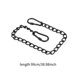 Maxbell Heavy Duty Chain Thick Stainless Steel Chain for Porch Tree Swing Boxing Bag 990mm black