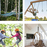 Maxbell Heavy Duty Chain Thick Stainless Steel Chain for Porch Tree Swing Boxing Bag 990mm black