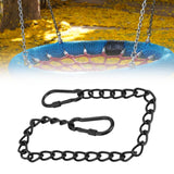 Maxbell Heavy Duty Chain Thick Stainless Steel Chain for Porch Tree Swing Boxing Bag 990mm black