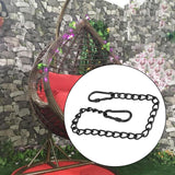 Maxbell Heavy Duty Chain Thick Stainless Steel Chain for Porch Tree Swing Boxing Bag 990mm black