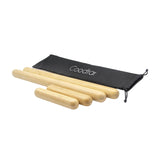 Maxbell 4Pcs Bamboo Full Body Massage Stick Versatile Lightweight Traditional Manual