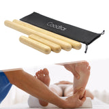 Maxbell 4Pcs Bamboo Full Body Massage Stick Versatile Lightweight Traditional Manual