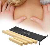 Maxbell 4Pcs Bamboo Full Body Massage Stick Versatile Lightweight Traditional Manual