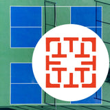 Maxbell Pickleball Court Marker Kit for Indoor/Outdoor Training Basketball