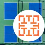 Maxbell Pickleball Court Marker Kit for Indoor/Outdoor Training Basketball