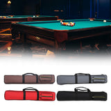 Maxbell Pool Cue Case Portable Handle with Adjustable Shoulder Strap 2 Cues Capacity Coffee