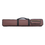 Maxbell Pool Cue Case Portable Handle with Adjustable Shoulder Strap 2 Cues Capacity Coffee