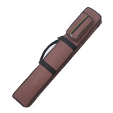 Maxbell Pool Cue Case Portable Handle with Adjustable Shoulder Strap 2 Cues Capacity Coffee