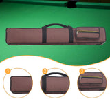 Maxbell Pool Cue Case Portable Handle with Adjustable Shoulder Strap 2 Cues Capacity Coffee