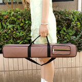 Maxbell Pool Cue Case Portable Handle with Adjustable Shoulder Strap 2 Cues Capacity Coffee