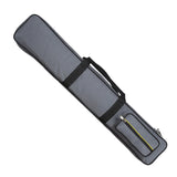 Maxbell Pool Cue Case Portable Handle with Adjustable Shoulder Strap 2 Cues Capacity Gray