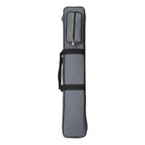 Maxbell Pool Cue Case Portable Handle with Adjustable Shoulder Strap 2 Cues Capacity Gray