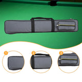 Maxbell Pool Cue Case Portable Handle with Adjustable Shoulder Strap 2 Cues Capacity Gray