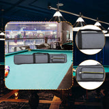 Maxbell Pool Cue Case Portable Handle with Adjustable Shoulder Strap 2 Cues Capacity Gray