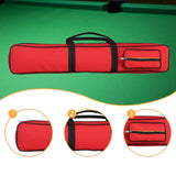 Maxbell Pool Cue Case Portable Handle with Adjustable Shoulder Strap 2 Cues Capacity Red