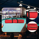 Maxbell Pool Cue Case Portable Handle with Adjustable Shoulder Strap 2 Cues Capacity Red