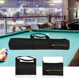 Maxbell Pool Cue Case Portable Handle with Adjustable Shoulder Strap 2 Cues Capacity Black