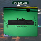 Maxbell Pool Cue Case Portable Handle with Adjustable Shoulder Strap 2 Cues Capacity Black
