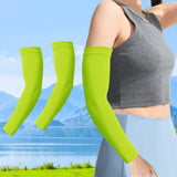 Maxbell Sports Arm Sleeves Summer Compact Protecive Cover for Playing Walking Tennis fluorescent yellow