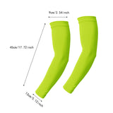 Maxbell Sports Arm Sleeves Summer Compact Protecive Cover for Playing Walking Tennis fluorescent yellow