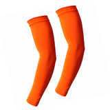 Maxbell Sports Arm Sleeves Summer Compact Protecive Cover for Playing Walking Tennis orange