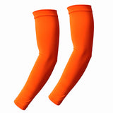 Maxbell Sports Arm Sleeves Summer Compact Protecive Cover for Playing Walking Tennis orange
