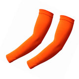 Maxbell Sports Arm Sleeves Summer Compact Protecive Cover for Playing Walking Tennis orange