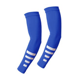 Maxbell Sports Arm Sleeves Summer Compact Protecive Cover for Playing Walking Tennis blue reflective
