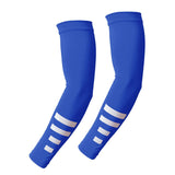 Maxbell Sports Arm Sleeves Summer Compact Protecive Cover for Playing Walking Tennis blue reflective