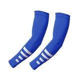 Maxbell Sports Arm Sleeves Summer Compact Protecive Cover for Playing Walking Tennis blue reflective