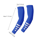 Maxbell Sports Arm Sleeves Summer Compact Protecive Cover for Playing Walking Tennis blue reflective
