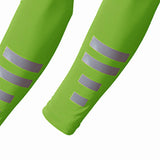 Maxbell Sports Arm Sleeves Summer Compact Protecive Cover for Playing Walking Tennis green reflective