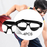 Maxbell 4 Pieces Dribbling Goggles Basketball Sports Glasses for Men Women Teenagers