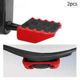 Maxbell 2 Pieces Bike Pedal Adapter Premium Road Cycling Bicycle Flat Step Converter Red