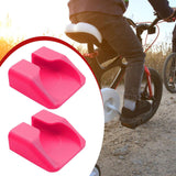Maxbell 2 Pieces Bike Pedal Adapter Premium Road Cycling Bicycle Flat Step Converter Pink