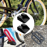 Maxbell 2 Pieces Bike Pedal Adapter Premium Road Cycling Bicycle Flat Step Converter Black