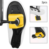 Maxbell 2 Pieces Bike Pedal Adapter Premium Road Cycling Bicycle Flat Step Converter Yellow