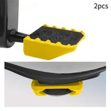 Maxbell 2 Pieces Bike Pedal Adapter Premium Road Cycling Bicycle Flat Step Converter Yellow