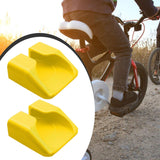 Maxbell 2 Pieces Bike Pedal Adapter Premium Road Cycling Bicycle Flat Step Converter Yellow