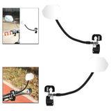 Maxbell Bicycle Bell Rearview Mirror Rotatable Easy to Install Bike Mirror with Bell Left