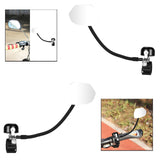 Maxbell Bicycle Bell Rearview Mirror Rotatable Easy to Install Bike Mirror with Bell Left