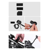 Maxbell Bicycle Bell Rearview Mirror Rotatable Easy to Install Bike Mirror with Bell Left