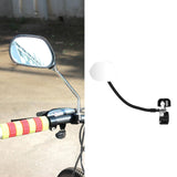 Maxbell Bicycle Bell Rearview Mirror Rotatable Easy to Install Bike Mirror with Bell Left