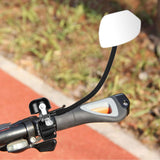Maxbell Bicycle Bell Rearview Mirror Rotatable Easy to Install Bike Mirror with Bell Left
