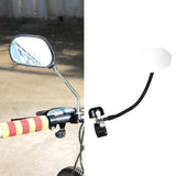 Maxbell Bicycle Bell Rearview Mirror Rotatable Easy to Install Bike Mirror with Bell Right