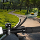 Maxbell Bicycle Bell Rearview Mirror Rotatable Easy to Install Bike Mirror with Bell Right